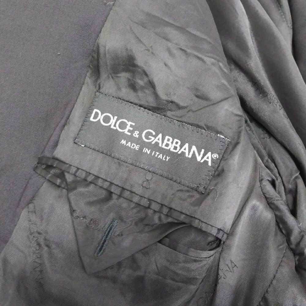 Dolce & Gabbana Men’s 3-Button Black Blazer Corpcore